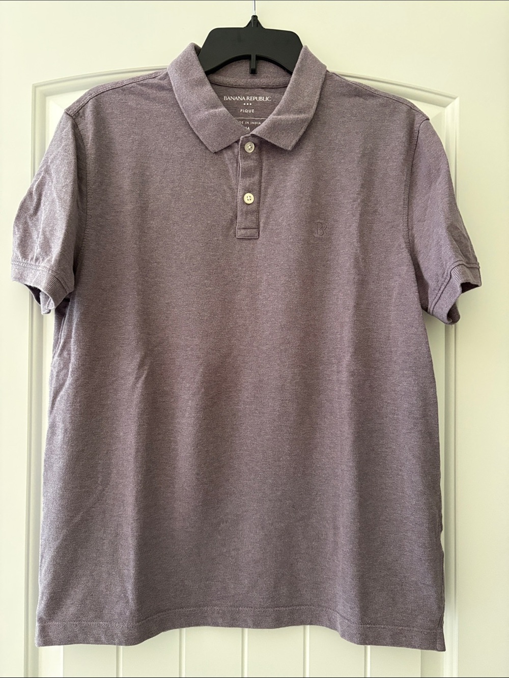 Banana Republic Men’s Light Purple Heathered Polo